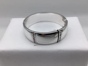 PULSERA ELÁSTICA DE PLATA/CRISTAL CHICO'S NUEVA CON ETIQUETAS - Imagen 1 de 5