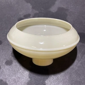 Vtg Antique Miniature Size Kerosene Oil Lamp Ivory Glass Shade - Picture 1 of 10