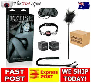 Fetish Fantasy First Time Kit Mask Ball Gag Whip Feather Tickler Bondage Games - Picture 1 of 12