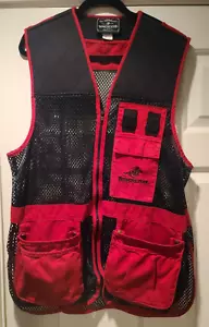 Winchester Mesh Red/Black Hunting/Fishing/Sportsman Vest Men L Pockets Zip Up - Picture 1 of 5
