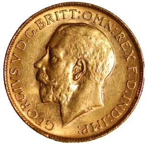 Australia Sovereign 1922 George V P Perth mint - Picture 1 of 3
