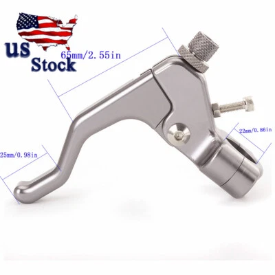 CNC 7/8" 22mm Stunt Clutch Lever Gray For Yamaha Suzuki Honda Kawasaki - Image 1 of 4