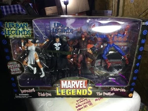 MARVEL LEGENDS URBAN LEGENDS SET WITH DAREDEVIL ELEKTRA PUNISHER AND SPIDER-MAN - Picture 1 of 20