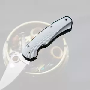 1 Paar TC21 bogenförmige Mustergriffwaage für Spyderco Paramilitary 2 C81 - Bild 1 von 3