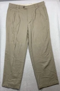 Cutter & Buck Pleated Chino Pants Men's 38x30 Beige - Picture 1 of 11