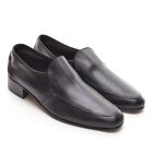 Men Bally Switzerland Toreto Venetian Loafers 10 M Black Leather Slip On Shoes