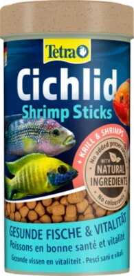 Tetra Cichlid Shrimp Sticks- Fischfutter Cichliden Sticks Barschfutter 250 ml