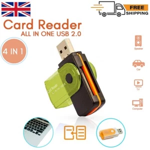 USB SD Memory Card Reader Adapter For Mobile PC Laptop Camera TF SDHC SDXC MMC - Picture 1 of 4