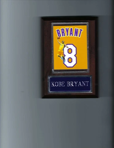 KOBE BRYANT PLAQUE LOS ANGELES LAKERS LA  BASKETBALL NBA #8 Cover