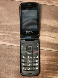 Verizon - Alcatel One Touch Retro 2017B Flip Phone - Black - Picture 1 of 2