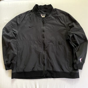 Sacramento Kings Jacket Bomber 4XL Black Nike Team Issued Full Zip Adult RARE - Picture 1 of 12