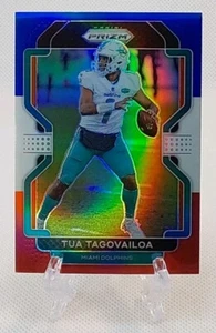 🏈2021 prizm TUA TAGOVAILOA (red white & blue prizm) #107🏈 *Dolphins* - Picture 1 of 2