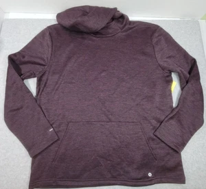 Xersion Women's XXL Pullover Training Sweatshirt Hoodie Burgundy Brushed Int - Picture 1 of 7