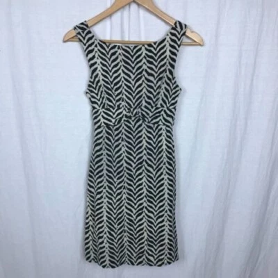 Diane von Furstenberg Women's Jacquard Knit Boyd Zebra Dress 100% Cotton Size 2 - Image 1 of 3