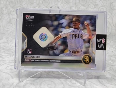 Game-used Ball Relic # to 99 - MacKenzie Gore - 2022 MLB TOPPS NOW Card 73A - Image 1 of 2
