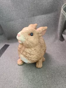 Estatua de conejo marrón cerámica artística 6,75 - Imagen 1 de 8