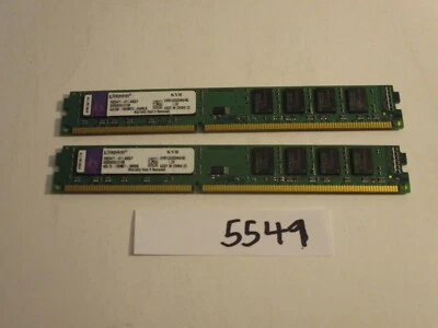 Kingston KVR1333D3N9/4G 2x4Gb PC3-10600 1333Mhz DDR3 Desktop Memory RAM (5549) - Image 1 of 2