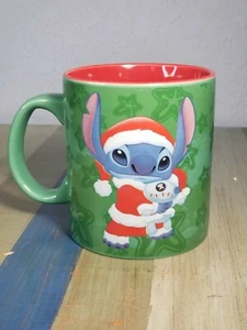 NEW Disney Stitch Christmas Santa 20 Oz Holiday Mug Cup Lilo & Stitch  - Picture 1 of 6