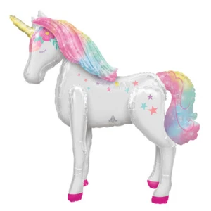 Enchanted Unicorn Party Supplies AirWalker Foil Balloon Girl Birthday Decoration - Picture 1 of 1