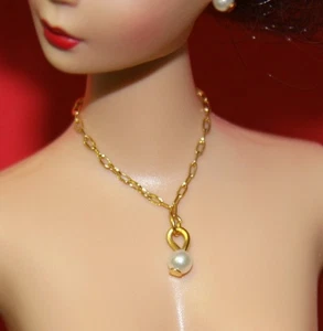 NEU! Vintage Barbie Roman Holiday #968 PEARL DROP NECKLACE Reproduktion REPRO - Bild 1 von 3