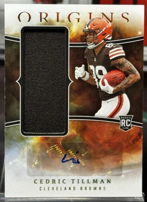2023 Panini Origins - Rookie Jumbo Jersey Autographs Cedric Tillman: Browns - Image 1 of 4