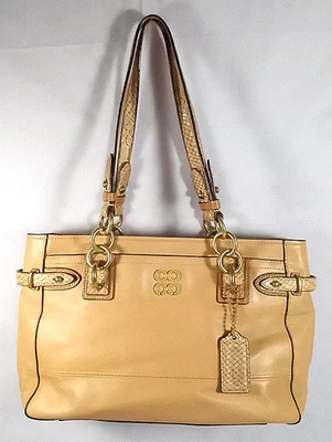 Bolso de Mano Coach Collette con Etiqueta J1020-16460 Cuero Color Camel De Colección Foto 1 de 4