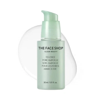 The Face Shop Tea Tree Pore Ampoule Low-Irritant Ampule Soothes,Moisturizes 30ml - Image 1 of 4