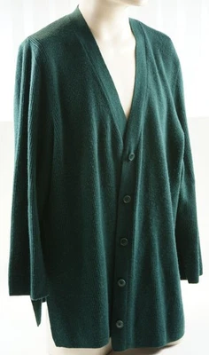 Marina Rinaldi Voyage Cardigan Strick Jacke Gr XL Schurwolle Kaschmir grün - Bild 1 von 4