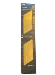 Placa de patada de latón macizo 6” x 30” herrajes para puerta con tornillos NUEVO - Imagen 1 de 7