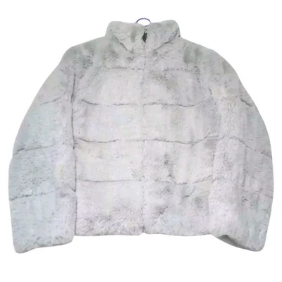 Chaqueta Abrigo Bailey 44 Piel Sintética Suave Azul Grisáceo Para Mujer Talla XS NUEVO Foto 1 de 4