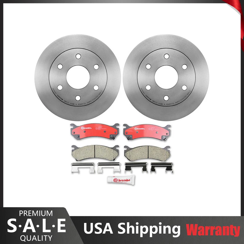 Kit de frenos delanteros Brembo rotores de disco pastillas de cerámica para Chevrolet Tahoe 2001-2006 Foto 1 de 4