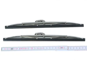 2 Premium Chrom look Edelstahl Wischerblätter für Triumph Spitfire MK II  MKIII - Picture 1 of 4