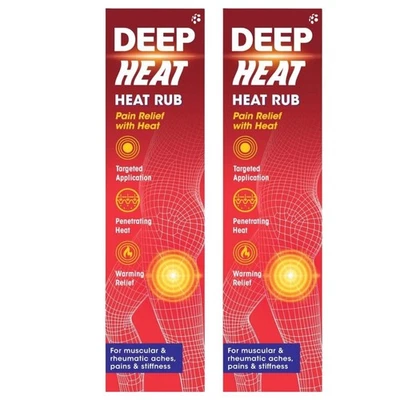 DEEP HEAT|MENTHOLATUM Deep Heat Heat Rub For Muscular & Rheumatic Aches Pain and Stiffness 3 x 35g