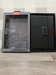 New TUMI Leather Rotating Folio Case For iPad Air 2  9.7" Black Leather   - Picture 1 of 4