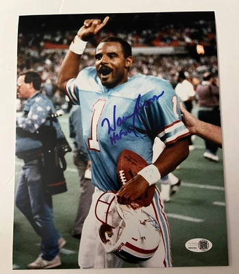 8x10 Photo signed by Warrenn Moon JSA - Image 1 of 2