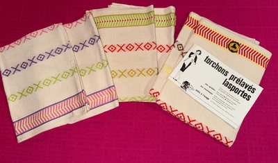 6 torchons anciens mais neufs Basques  75 cm x 50 cm, réf T225 - Photo 1/4