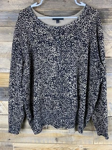 Lane Bryant Women Plus Sz 22/24 Animal Print Button Up Cardigan Sweater - Picture 1 of 11