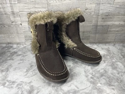 Woolrich Boots Women 6M Shoe Brown Wool Lined Boho Strap Moc Toe Ankle Bootie - Image 1 of 4