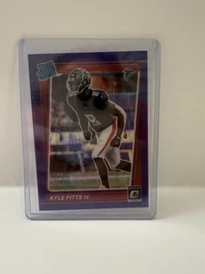 2021 Panini Donruss Optic Kyle Pitts Rated Rookie Purple Shock Prizm #211 - Picture 1 of 1