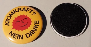 1x Atomkraft? Nein Danke Kühlschrankmagnet Anti AKW Frieden Öko Umweltschutz - Bild 1 von 1
