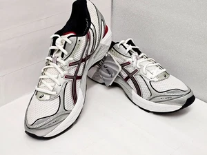 ASICS GT 2150 Mens Running Walking Trainer White Red UK:11.5 US:12.5 EU:47 30CM - Picture 1 of 20