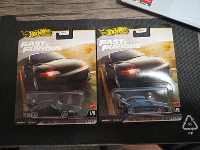 2025 Hot Wheels Premium Fast & Furious 1993 Honda Civic Coupe EX EJ1 Lot 2 - Image 1 of 4