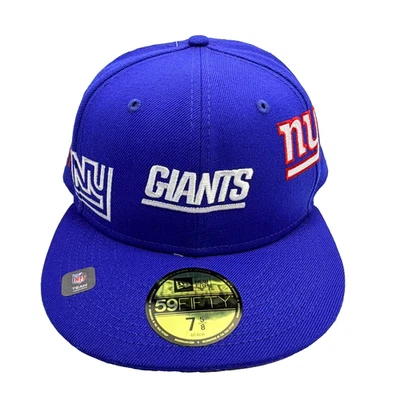 Gorra New Era x Just Don New York Giants 59FIFTY ajustada azul NFL talla 7 5/8 Foto 1 de 4