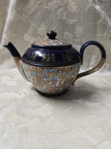 Doulton Lambeth Doulton und Slatters Teekanne England mit Deckel - Bild 1 von 13