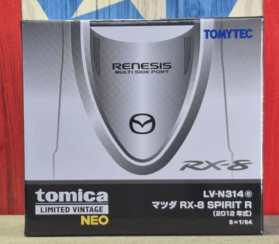 TOMICA LV-N314e 2012 MAZDA RX-8 SPIRIT R 1:64 SCALE LIMITED VINTAGE NEO SERIES - Image 1 of 4
