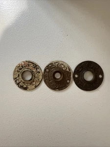 Antiker Taschentürknauf Rosette, neogrec, Eastlake, italienisch, verziert - Bild 1 von 6