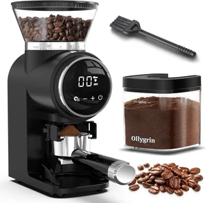 Electric Burr Coffee Grinder 30 Grind Settings Espresso French Press Home - NIB - Picture 1 of 7