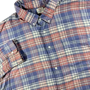 Faherty Flannel Button Down Shirt Men's 3XL Blue Plaid Soft Lightweight Outdoors - Picture 1 of 7