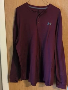 Under Armour ColdGear Men's Long Sleeve Shirt Purple Size XL - Picture 1 of 5