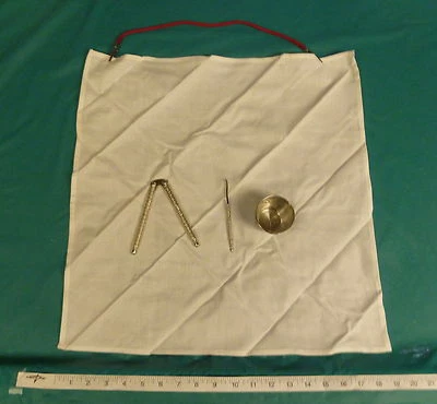 CLOTH LOBSTER BIB WITH LOBSTER/NUT CRACKER, PICK AND BUTTER CUP - Image 1 of 3